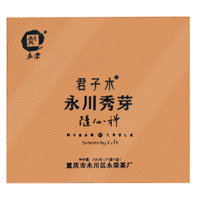 永荣永川秀芽礼盒装2022春茶高级绿茶特级200g重庆特产秀牙新茶叶