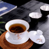 4.2寸陶瓷大号三才盖碗手绘功夫茶具泡茶碗定制高白陶瓷敬茶杯