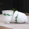 厂家直销高白陶瓷茶具套装品茗杯商务广告礼品LOGO定制现代简约
