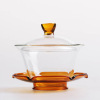 精品手工耐热加厚 玻璃三才盖碗 功夫茶具 琉璃茶碗 可印LOGO