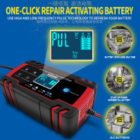ANHTCzyx汽车电瓶充电器12v24v伏摩托车蓄电池修复型AGM欧规英规