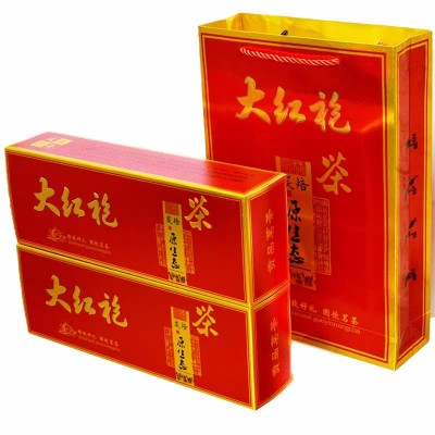 大红袍茶叶礼盒烟条装武夷山岩茶碳焙乌龙茶浓香型500g