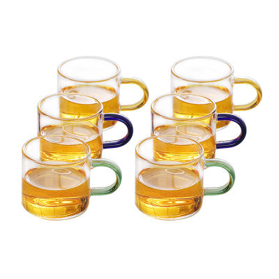 50ml90ml120ml玻璃小茶杯耐热品杯透明杯子功夫茶具品茗杯加厚