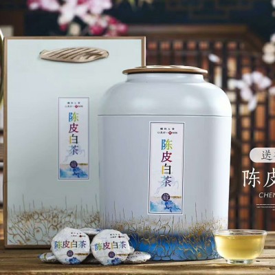 500克 陈皮白茶藏香小饼茶以2013年高山贡眉和2015年陈皮为原料