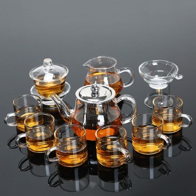 耐热玻璃茶具套装家用整套泡茶壶玻璃功夫茶具茶漏器普洱花茶杯子