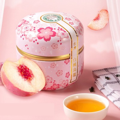 白桃乌龙蜜桃网红水果茶台湾进口乌龙茶三角立体包