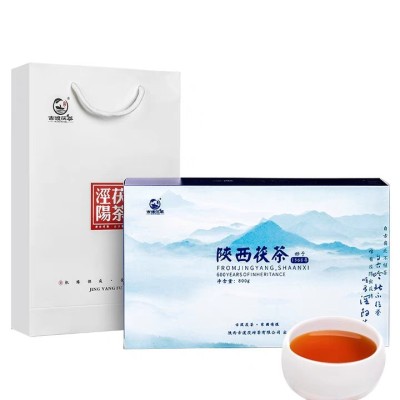 黑茶砖茶茯砖茶泾阳茯茶金花茯茶古渡牌国脉净含量：800克