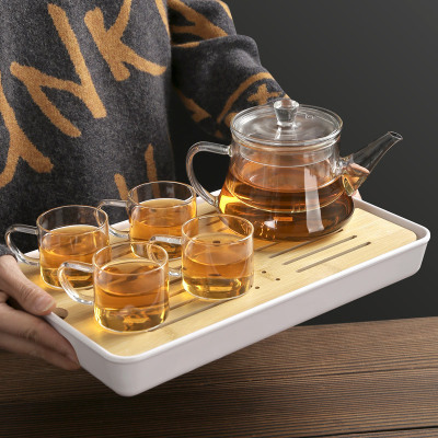 玻璃茶具礼盒套装茶壶茶杯茶盘泡茶壶商用礼品厂家批发