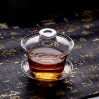 厂家批发 玻璃功夫茶盖碗 泡茶三才碗盖子茶具 日式茶杯茶碗