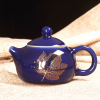 批发陶瓷霁蓝釉大号180ml茶壶创意青瓷西施壶红色功夫茶具泡茶壶