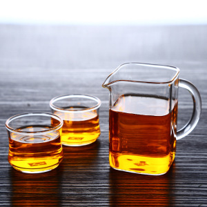 玻璃茶杯套装 70ml*6 高硼硅玻璃功夫茶具套装厂家批发