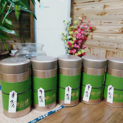 崂山绿茶滚筒500g自家茶园手工采摘加工赠送精美包装