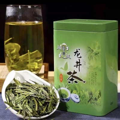 2023龙井茶新茶正宗龙井茶绿茶罐装茶叶毛尖茶叶礼盒装250g