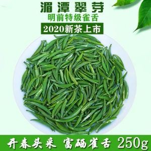 明前雀舌绿茶2020新茶湄潭翠芽特级雀舌米芽贵州绿茶栗香型散装250g