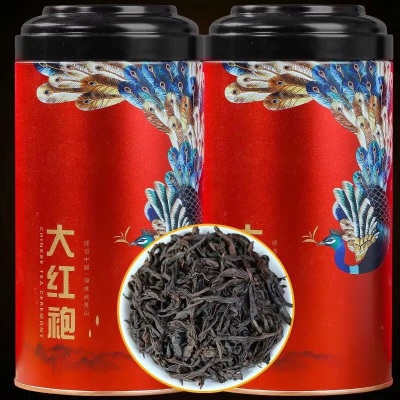 正宗武夷岩茶浓香型大红袍茶叶礼盒装特级散装肉桂罐装乌龙茶送礼500g