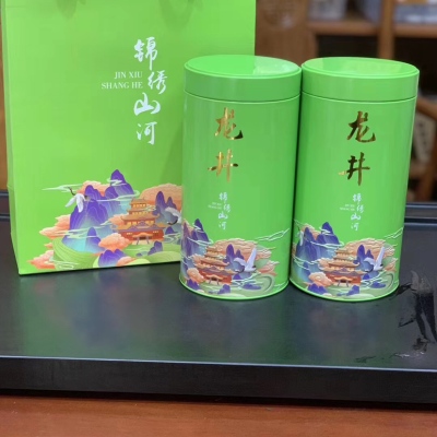 2022年新茶春茶明前龙井茶罐装礼盒装龙井茶浓香豆香茶叶绿茶500g