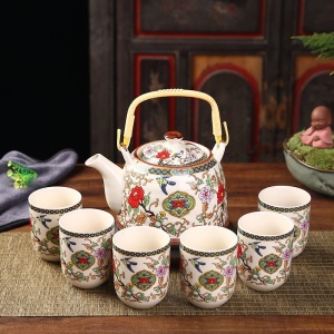 大号茶壶茶具茶盘陶瓷青花瓷功夫茶具家用简约现代套装特价