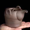 陶迷创意原矿茶壶家用大容量陶瓷手抓壶过滤小单壶客厅功夫泡茶器