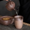 粗陶复古无釉麻绳公道杯陶瓷均杯分茶器简约茶海日式功夫茶具公杯