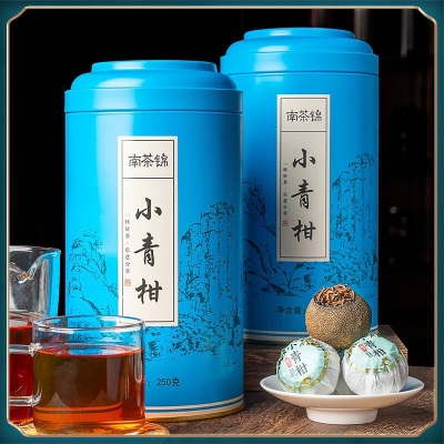 【赠一壶四杯】小青柑普洱茶 陈年浓香型新会柑普茶罐装250g/500g