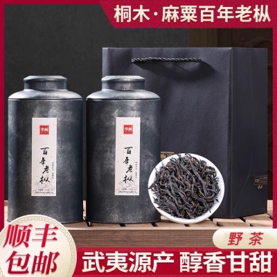 2024武夷桐木关百年老枞红茶正山小种特级罐装正宗红茶罐装500g包邮