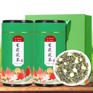 茉莉花茶2024新茶浓香型单芽茉莉花茶散装罐装500g