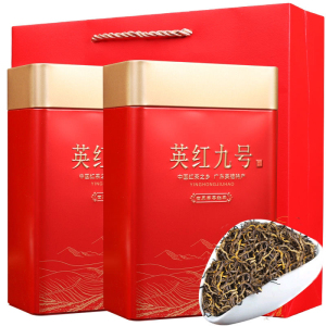 广东特产英德红茶叶1959英红九号茶一级清甜浓香红茶叶礼盒罐装500g
