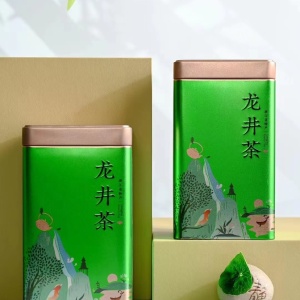 龙井茶绿茶罐装500克