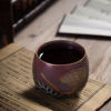 功夫茶杯单杯 陶瓷主人杯品茗杯手工个性复古粗陶茶盏小茶杯茶碗